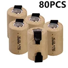 Никель-кадмиевые Аккумуляторы для шуруповерта, электрической дрели makita bosch B  D, 80 шт., 45SC, 1200 мА  ч, 1,2 в