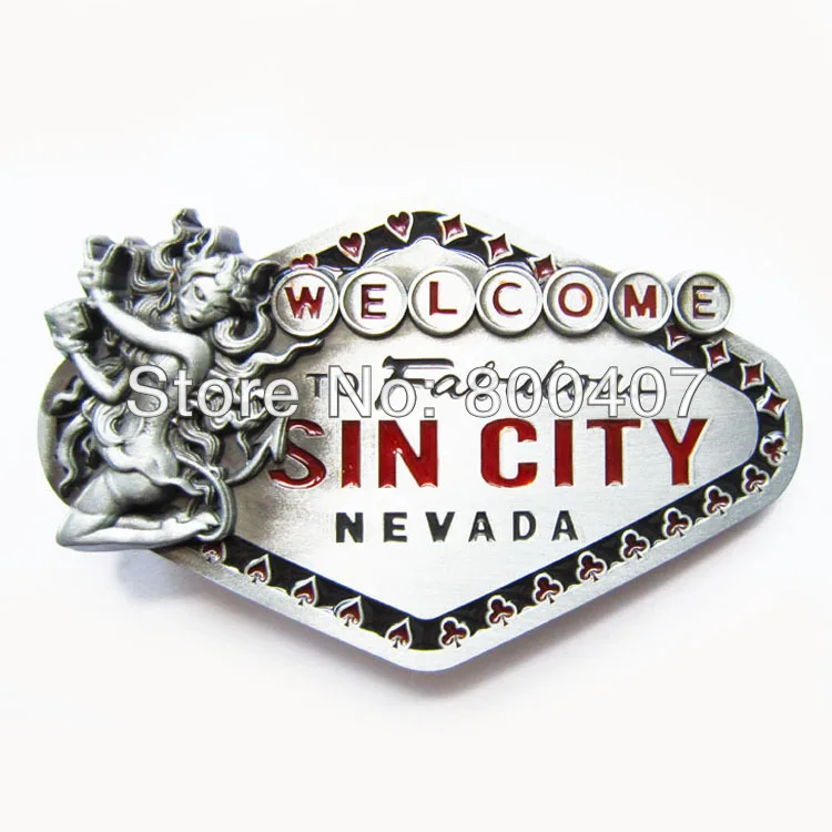 

Бесплатная доставка; классическая BUCKLE-CS034 с пряжкой на ремешке Sin City Sign