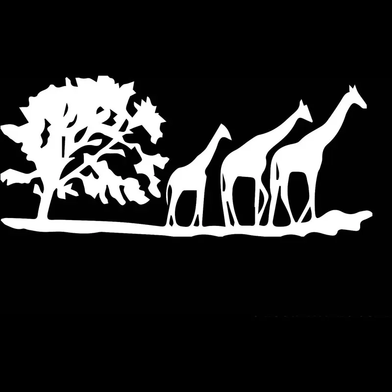 15 5 см * 6 7 Виниловая наклейка-милые Жирафы сафари автомобиль грузовик JDM Веселая