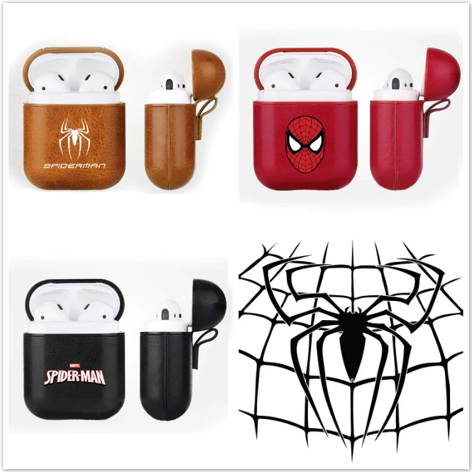 Горячий Человек паук Airpods чехол беспроводной Bluetooth защитный портативный наушник