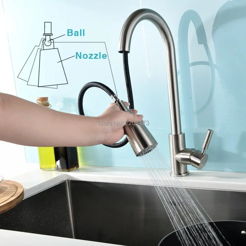 Акция Smesiteli высококачественный матовый никель нержавеющая сталь одна ручка