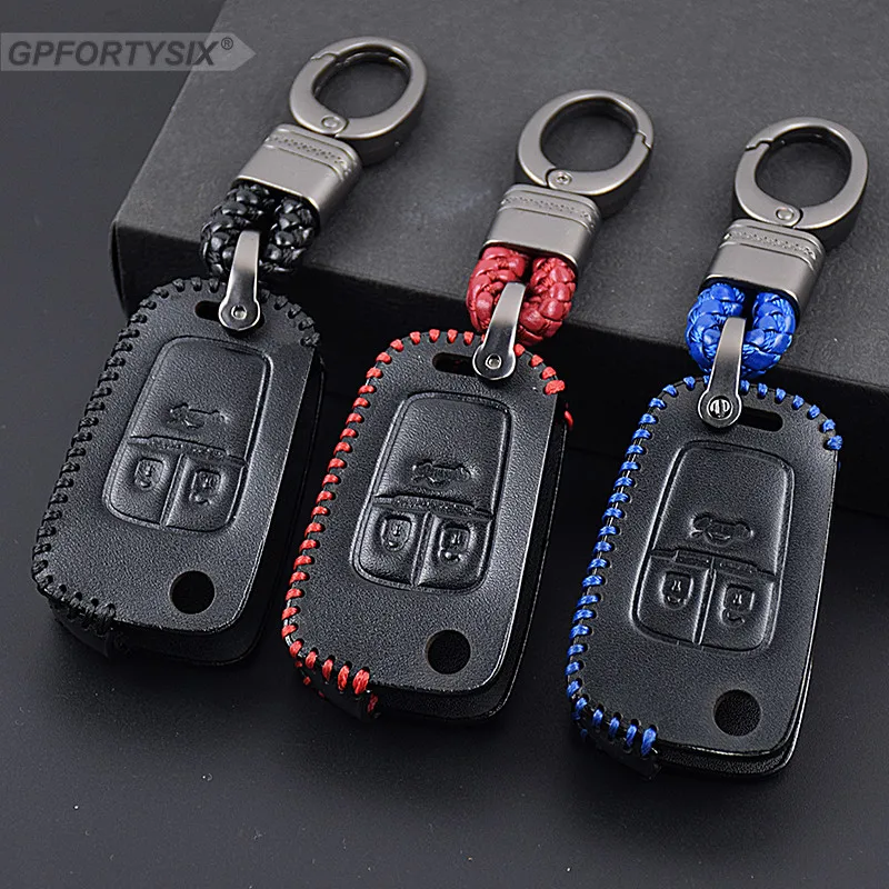 Чехол для автомобильного ключа из натуральной кожи набор ключей Chevrolet Cruze 2013 Spark