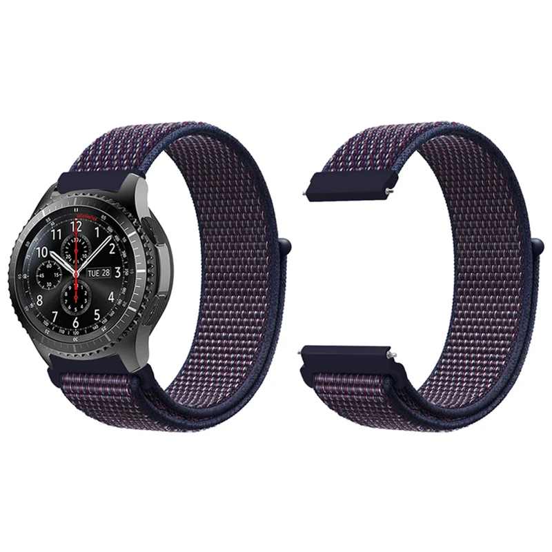 Ремешок для Galaxy Watch 42 мм& Galaxy часы активное 40 мм и Шестерни S2 спортивные 20/22 мм нейлоновый спортивный бесшовный ремешок на запястье для девочек; Мини-Юбка Для Amazfit Bip