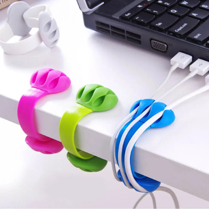 1 шт. протектор наушники Галстуки Портативный USB Кабельный организатор кабель для
