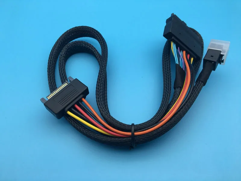 Mini SAS HD SFF-8643 к SFF-8639 кабель для передачи данных 100 см Длина Поддержка 750 PCIe NVME U.2 SSD P3600