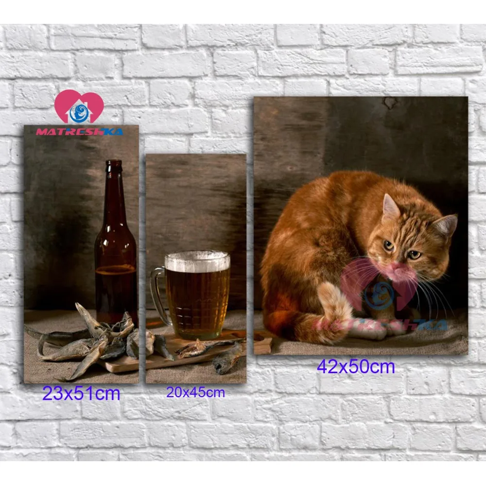 Алмазная мозаика Триптих алмазная вышивка 5d живопись своими руками полная из