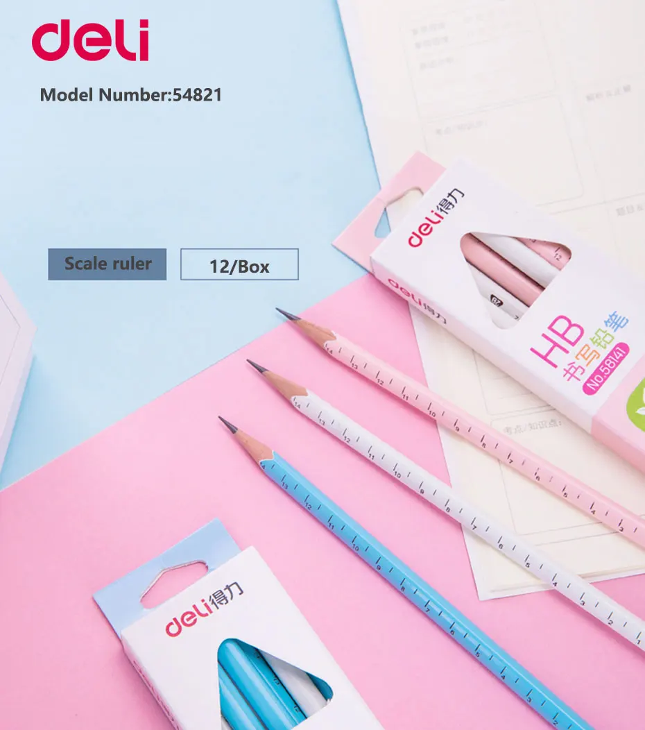 Deli 12 шт., HB/2B пишущий карандаш, профессиональные стандартные карандаши, набор для рисования, рисования, эскиз, карандаш, Канцтовары для учащихся
