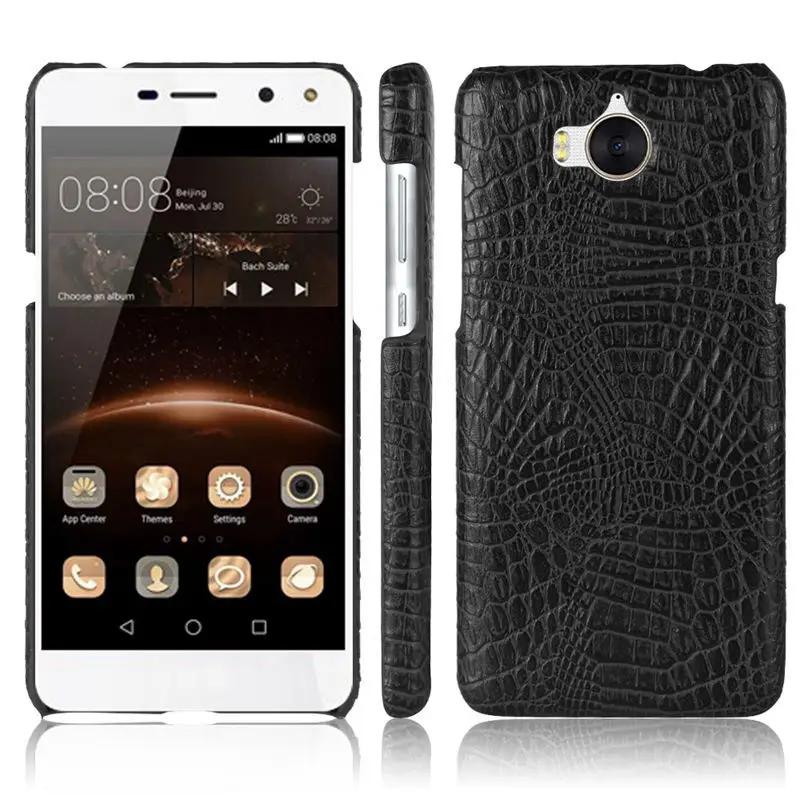 Имидо из крокодиловой кожи искусственной для huawei Y5 2017 MYA L22 L23 L03 U29 защитный чехол