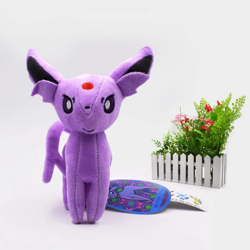 9 видов стилей стоящий Eevee Umbreon Flareon Vaporeon Glaceon Jolteon Espeon Leafeon Sylveon, плюшевая качественная мультяшная игрушка