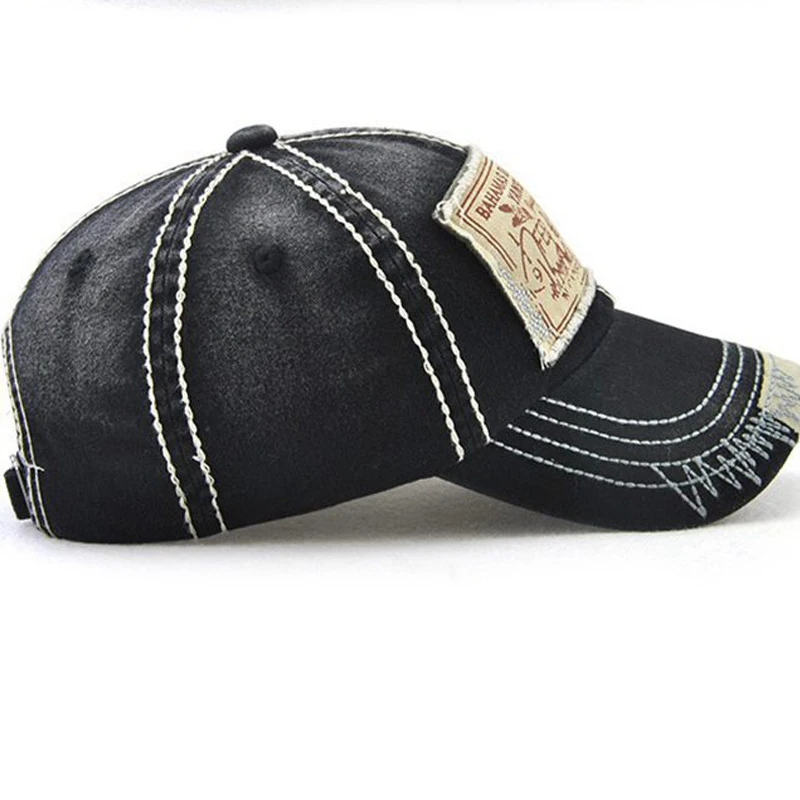 Бейсболка Yienws Bones для мужчин винтажная Кепка кепка 2018 отца Черная YIC537|baseball cap|cap for