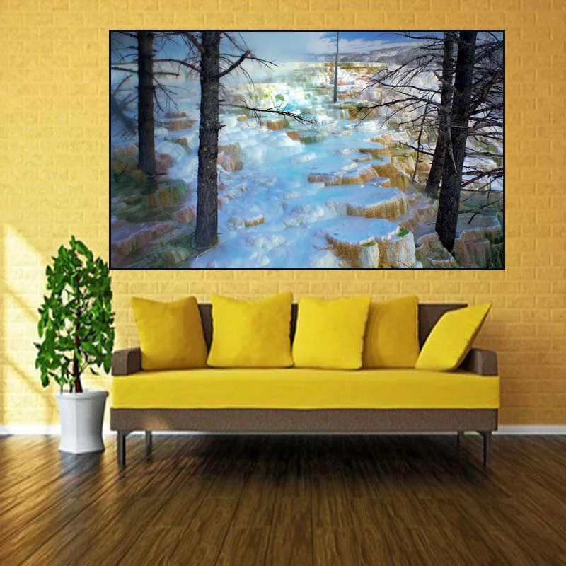 

Full Square Drill 5D DIY Diamond Painting "Yellowstone National Park, USA" Embroidery Cross Stitch Mosaic Home Decor Gift Y2983