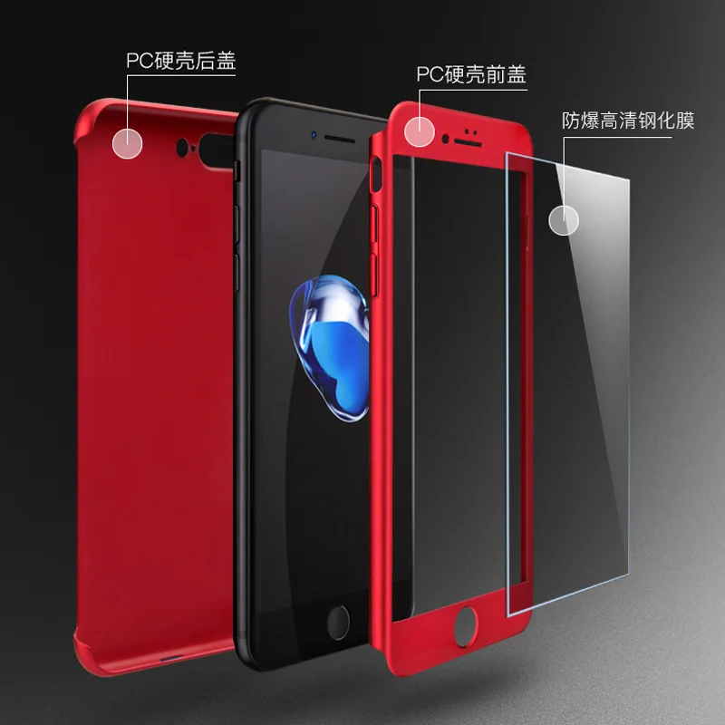 Новый гибридный 360 Полный Корпус Жесткий ПК чехол для телефона iphone XR Xs MAX X 10 6 7 8 6s