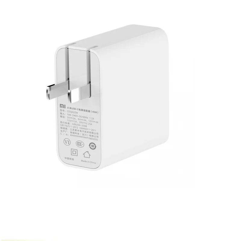 Xiao mi USB-C 45 Вт 65 Вт Быстрое зарядное устройство выход Тип C порт USB PD 2,0 QC 3,0 адаптер питания mi ноутбук air 13,3 12,5 pro 15,6