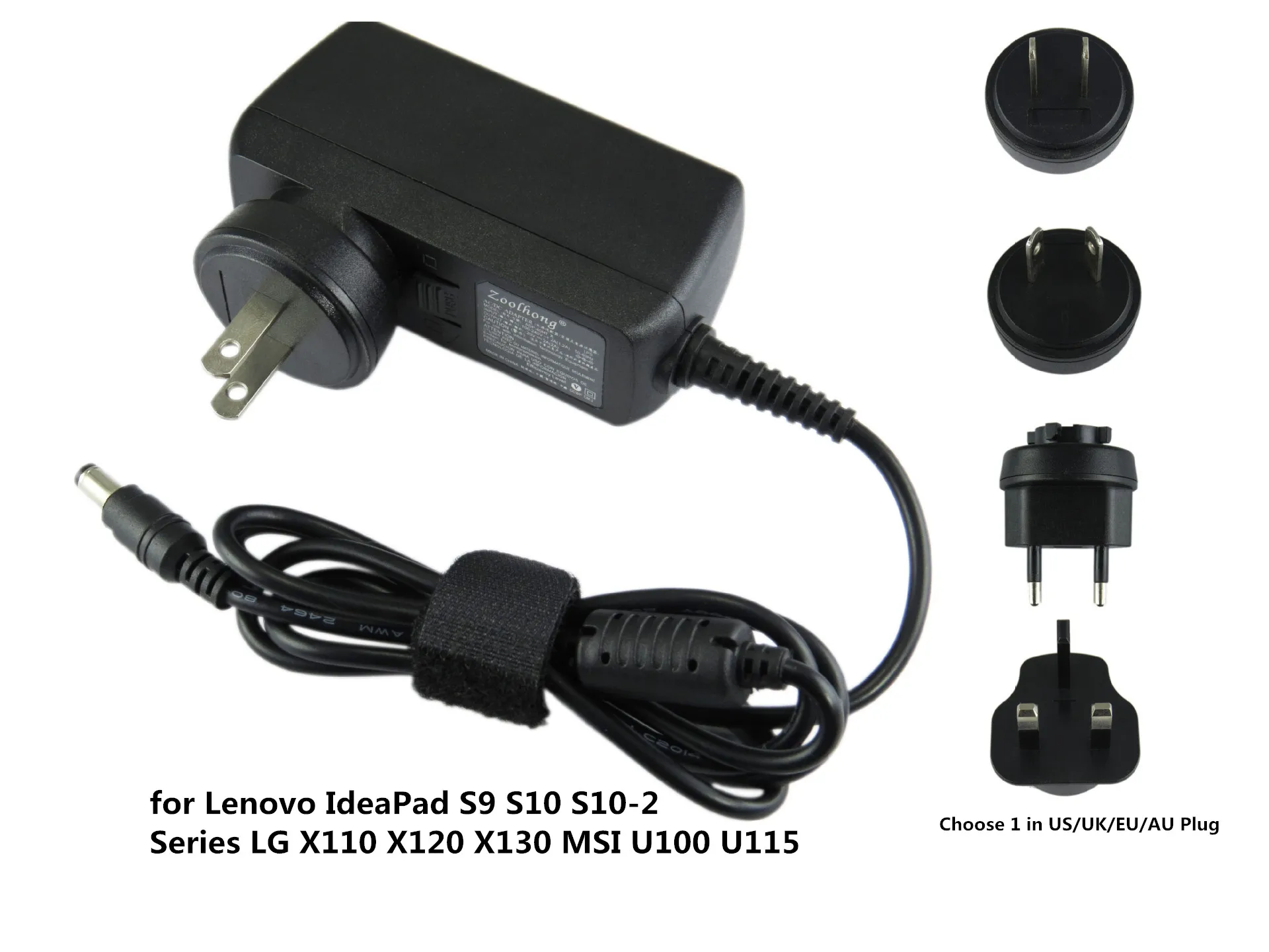 

40W Laptop Ac Power Adapter Charger For Lenovo Ideapad S9 S10 S10-2 Series Lg X110 X120 X130 Msi U100 U115 Us/Uk/Eu 20V 2A