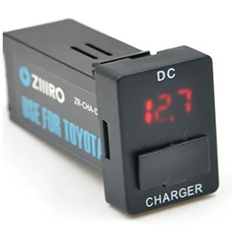 Автомобильное зарядное устройство ihens5 USB разъем адаптер вольтметра дисплей