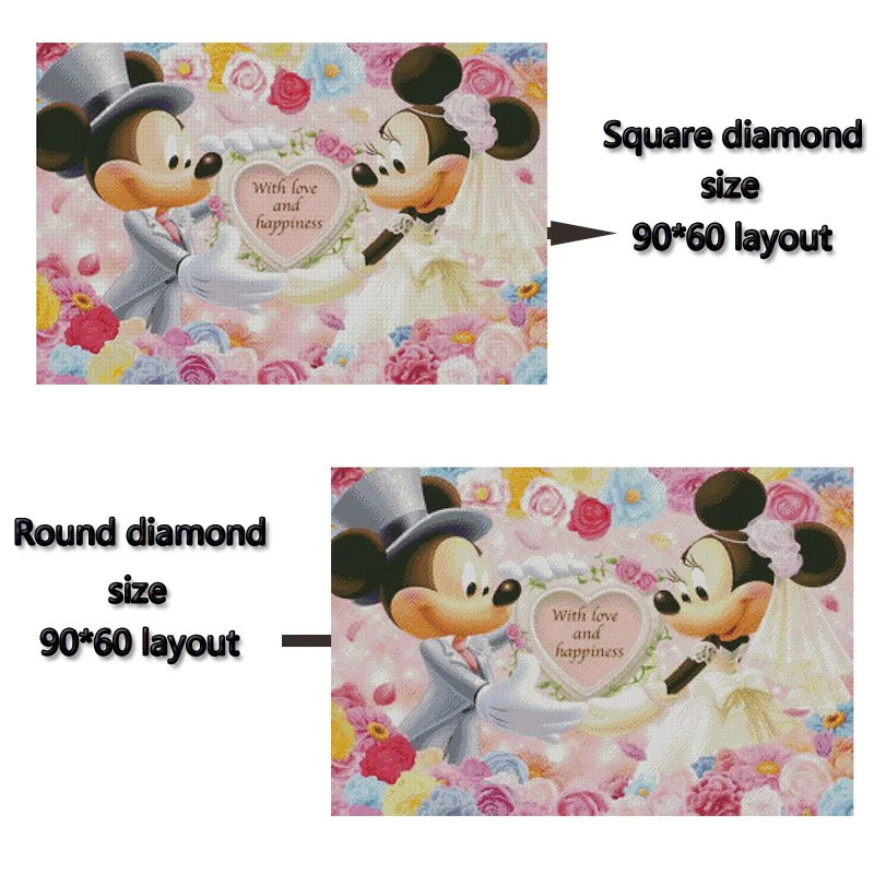 Diamond Painting Cartoon Mouse Full Round/ Square Embroidery Home Decoration 191 | Дом и сад