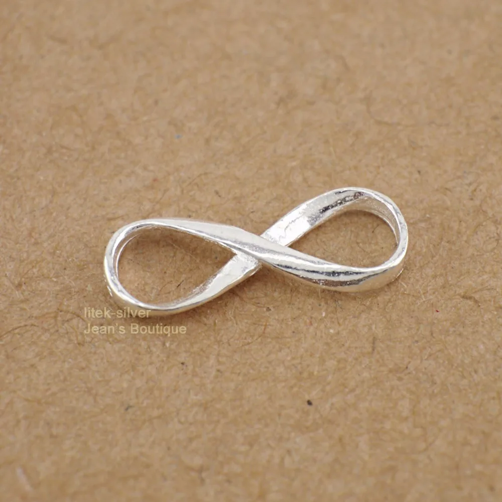 1 шт. Подвеска из стерлингового серебра SIL Infinity Symbol Love Dangle Charm DIY A2342 | Украшения и