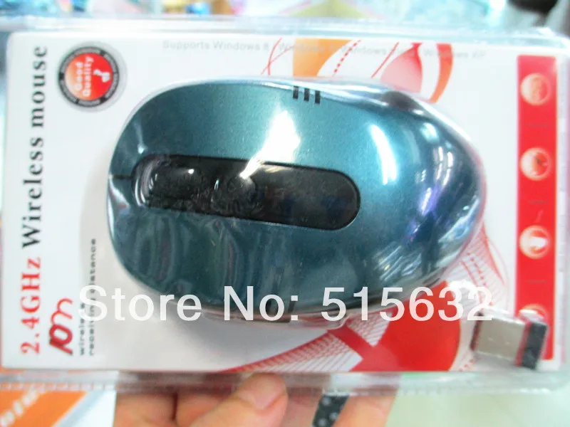 Портативная оптическая беспроводная мышь USB приемник RF 2 4G для настольного