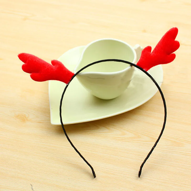 Милый рожок дьявола олень обруч на голову с рогами крылья ангела повязка для