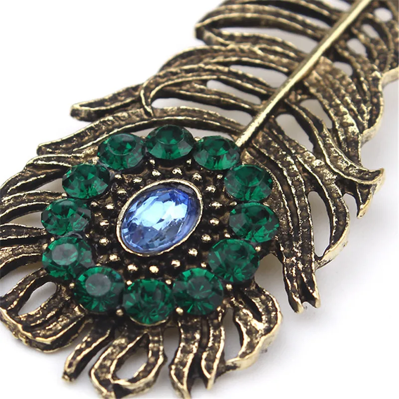 Женские винтажные серьги гвоздики с павлином в европейском стиле|stud earrings|stud earrings