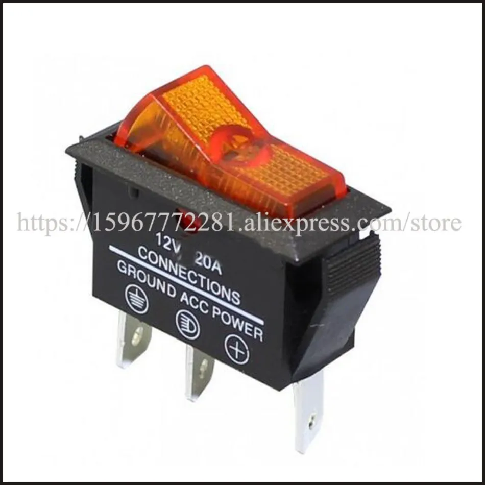 

ASW-09D ON-OFF Car warped switch Boat Rocker Switch Automobile switches and accessories 20A 12VDC big cat's eye Auto switch