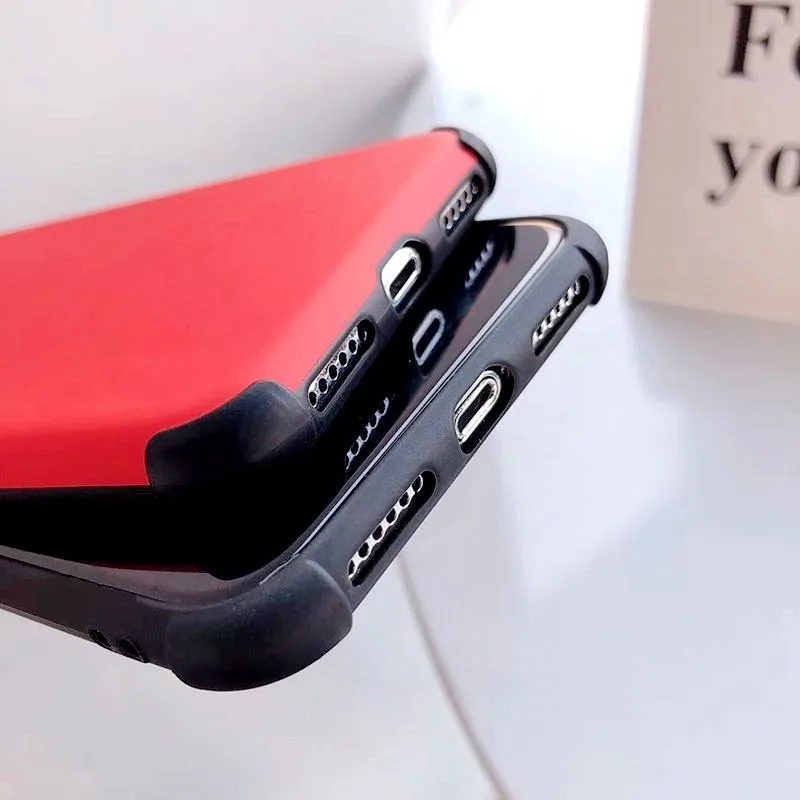 Anti-fall Liquid Silicone Phone Case For iphone 7 Soft TPU XR 6 6S 8 Plus XS Max X Shockproof Hard Bumper Protection Cover |