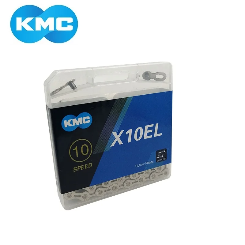 KMC X10 X10EL 10 скоростной полый дополнительный свет 116 звеньев MTB горный велосипед