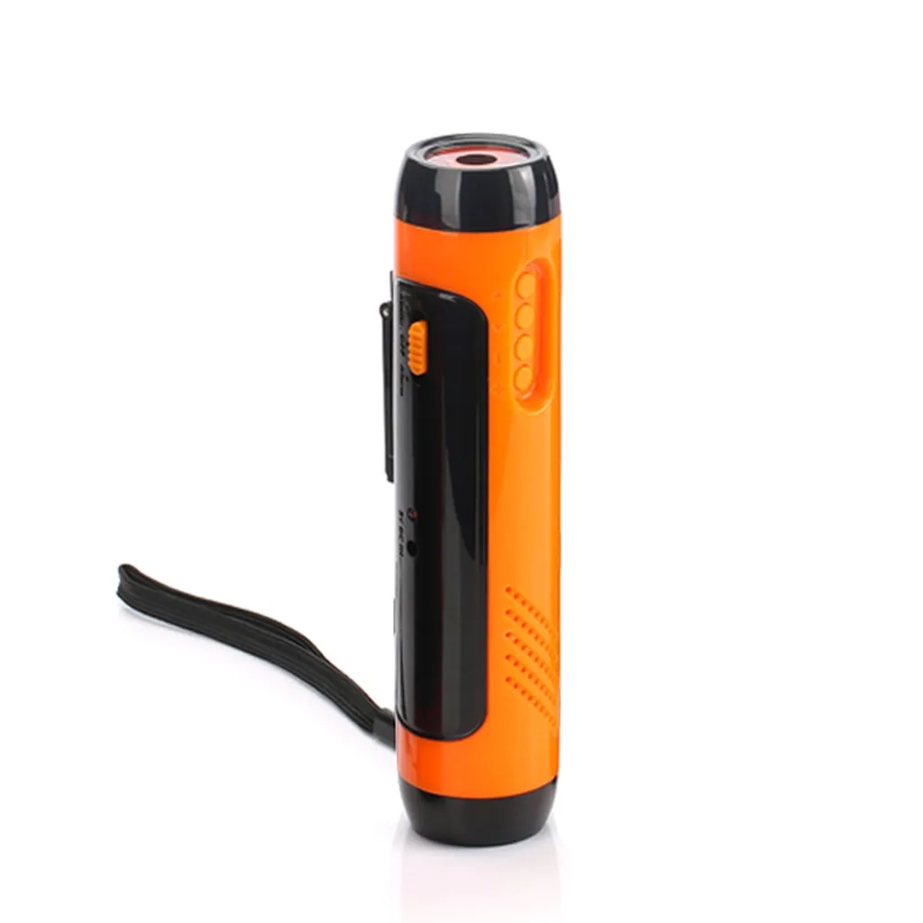 orange ISHOWTIENDA Будильник FM радио Мобильный телефон зарядка ручной мощный светодиодный фонарь Ручной мини# g30 - Испускаемый цвет: orange
