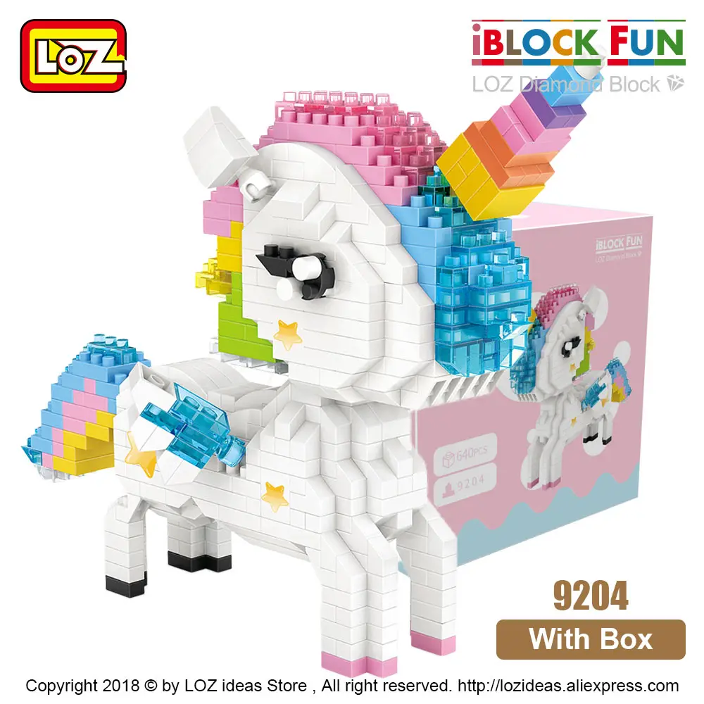 9204 With Box LOZ, алмазные блоки, сборка, аниме, фигурка, Kawaii, мини микро строительные блоки, кирпичи, сделай сам, развивающие игрушки для детей, подарок - Цвет: 9204 With Box