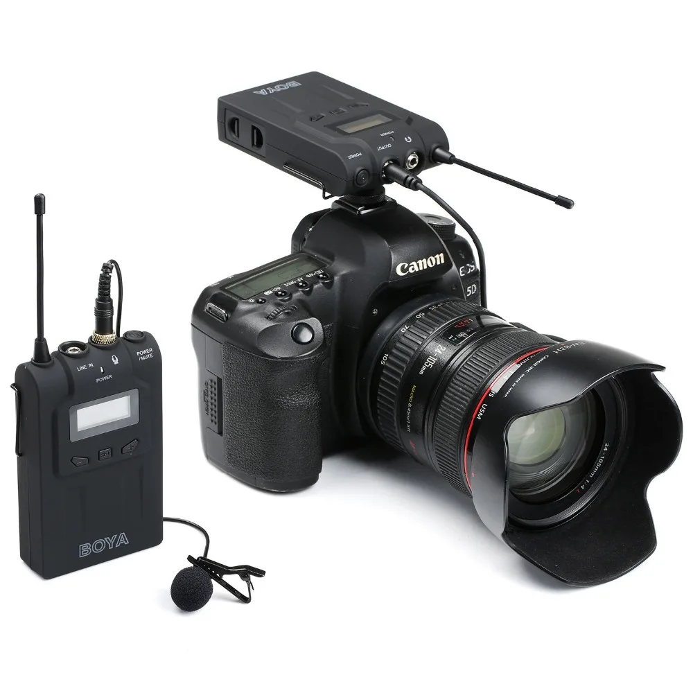 BOYA BY-WM6 профессиональная 48 UHF канальная Беспроводная микрофонная система