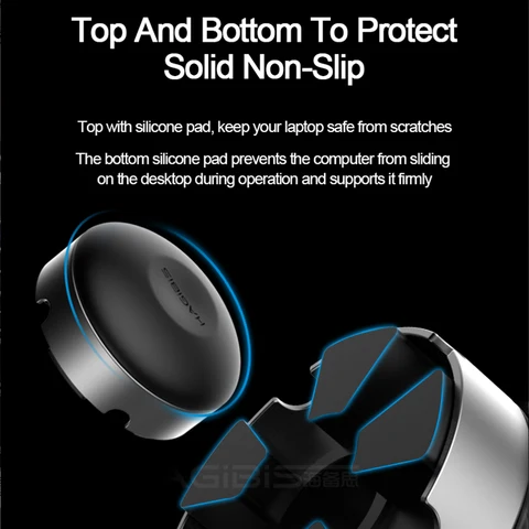 Подставка для ноутбука Hagibis серебристого цвета