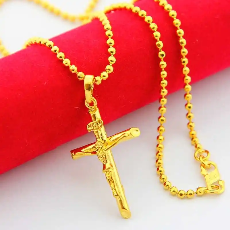 KITEAL Горячая новинка 24k золотые подвески для женщин несколько крест collares