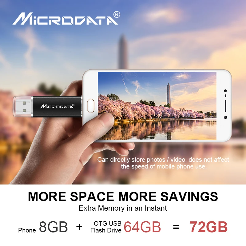 100% настоящий USB 2 0 OTG флеш накопитель высокоскоростной 8 ГБ 16 32 64 Гб 128 карта памяти