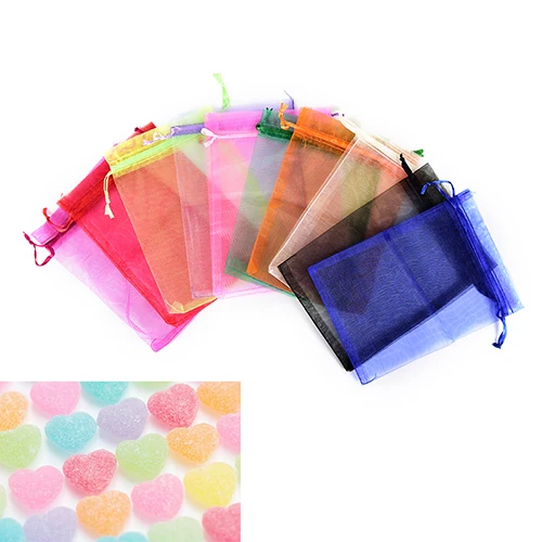 10 шт. небольшие растягивающиеся Сумки на шнурке для свадьбы Рождественский мешок