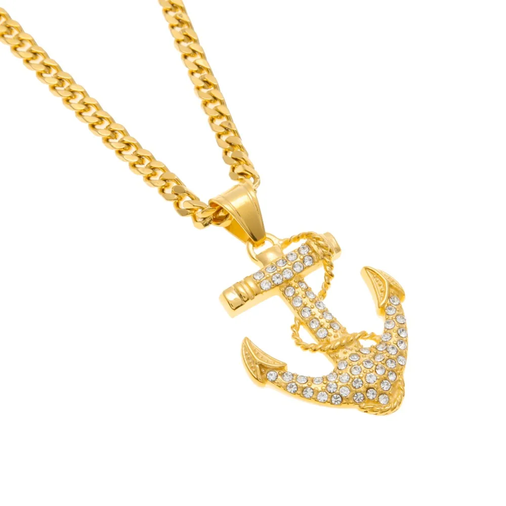 Женское ожерелье с подвеской в форме морского якоря|Подвески| |