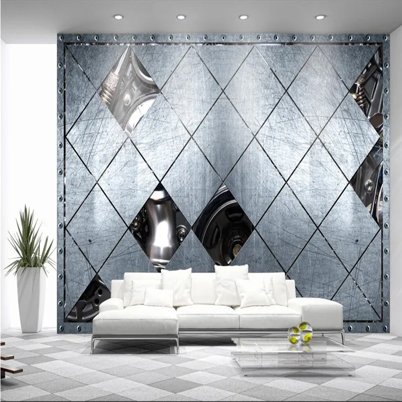 Настенная бумага 3d роспись Декор фото фон фотография Металл Искусство
