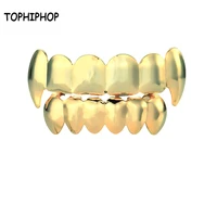 tophiphop hip hop teeth vampire houndstooth canine teeth grillz golden hip hop decoration accessories mens rapper jewelry gift