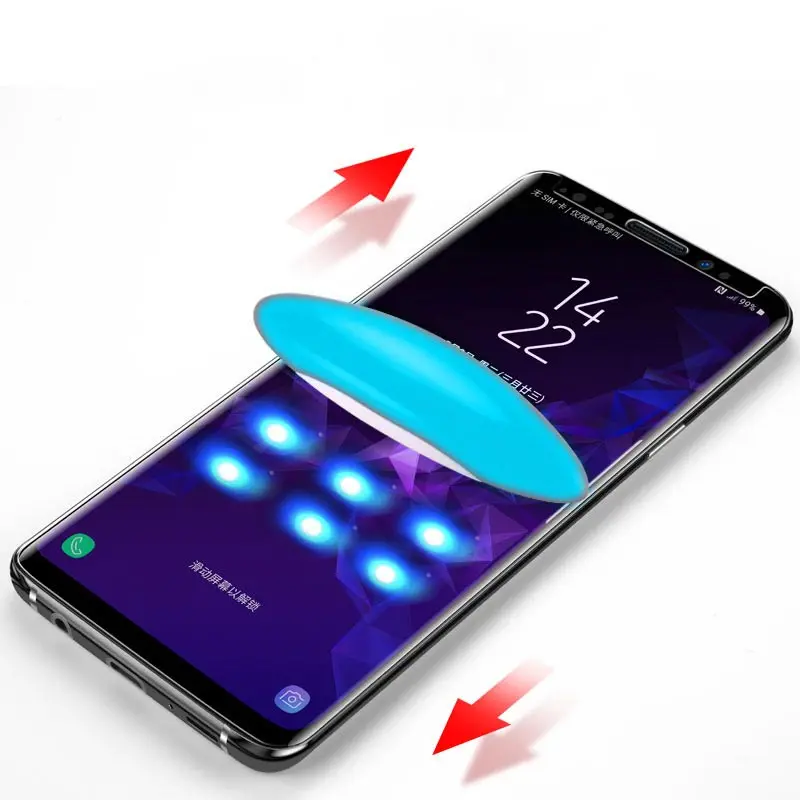 Gourde для самсунг s9 S10 S10E чехол экрана УФ жидкое закаленное стекло samsung Galaxy S10plus S7 edge