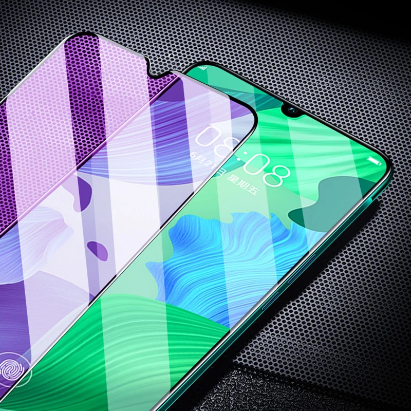 10D полный красный лак фиолетовый светильник закаленное Стекло для samsung Galaxy A10 A20 A30 A40 A50 A70 10 20 30 40 50 70 Экран защитная пленка