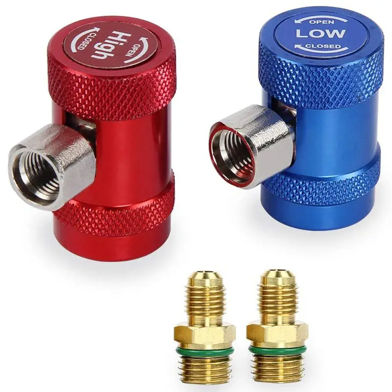 Авто AC высокая/низкая сторона R1234yf быстрые муфты адаптеры конверсионный комплект