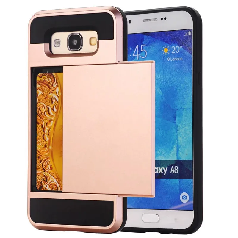 Роскошный чехол с отделением для карт Samsung Galaxy A3 A5 A7 2016 2017 A8 кошелек кредитных