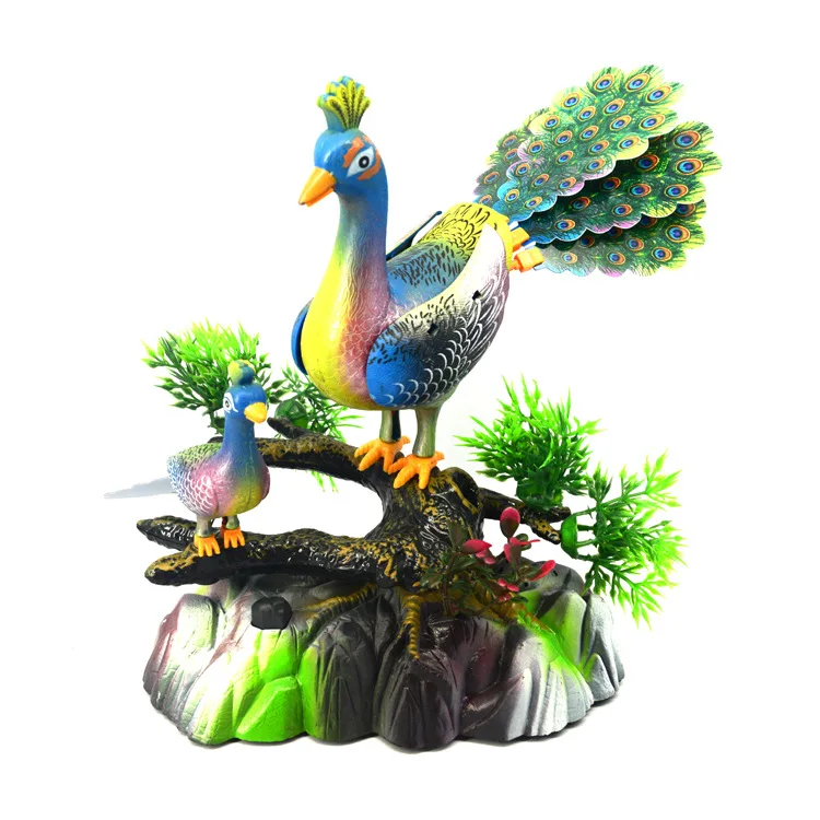 

Звуковое управление peacocks орнамент звуковая птица около 17x12x17 см, украшение для дома креативная игрушка подарок a2097