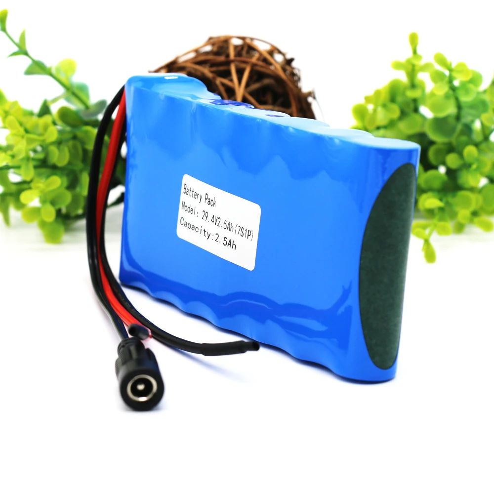 KLUOSI 7S1P 29,4 V 2500mAh 24V литий-ионная аккумуляторная батарея с 20A баланс BMS для мопеда Ebike лампа для скутеров велосипедов инвалидных колясок и т. Д