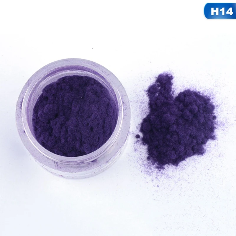 14 1 коробка для дизайна ногтей Блеск 22 цвета декоративный лак для ногтей DIY Советы 10 г бархатная стекающаяся Пыль порошок для маникюра плюшевая пудра - Цвет: 14