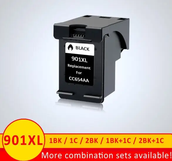 1pc BK XiangYu Совместимость 901XL переработанного чернильного картриджа для hp 901 для hp 901 Officejet J4550 J4540 J4680 J4524 J4535 J4585 J4624 - Цвет: 1pc BK