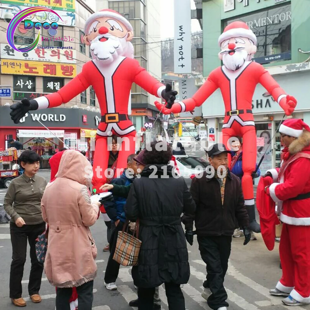 Лидер продаж 3 5 м Гигантский Рождественский надувной Санта-Клаус для