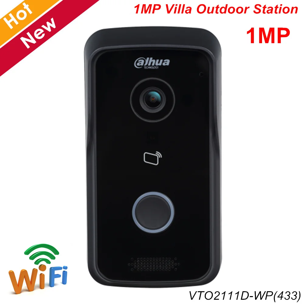 Dahua видеодомофон VTO2111D-WP (433) 1MP Wi-Fi вилла Открытый станция Поддержка ночного