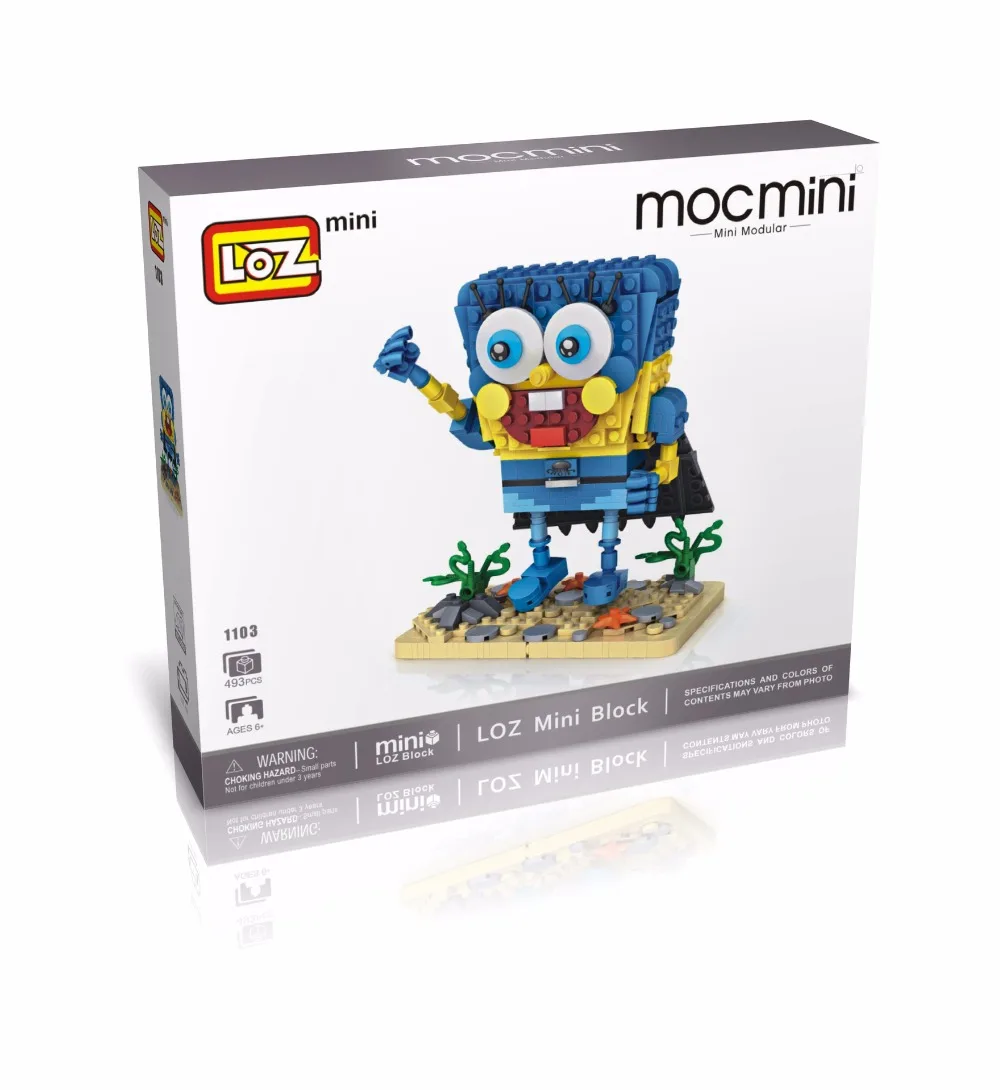 LoZ блоки Строительные кирпичи мультфильм Игрушечная модель капитан квадратных