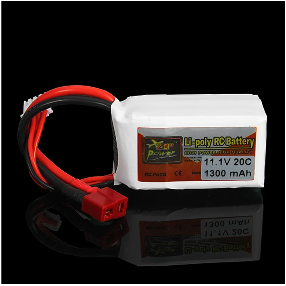 1 шт. ZOP Power LiPo аккумулятор 11 В 1300 мАч 20C T разъем для радиоуправляемого