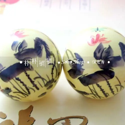 Ручная роспись baoding железные шарики 45 мм 50 без выцветания. Китайская аквакраска.